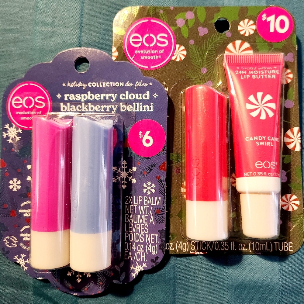 Eos lip balm and lip butter